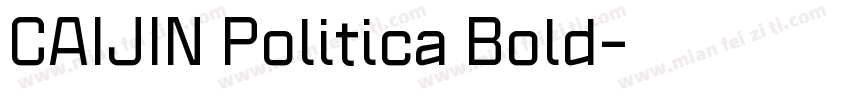 CAIJIN Politica Bold字体转换
